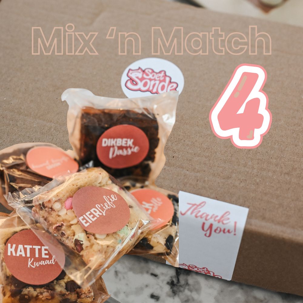 Soet Sonde Mix 'n Match Boks van 4